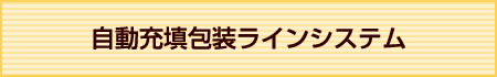 自動充填包装ラインシステム